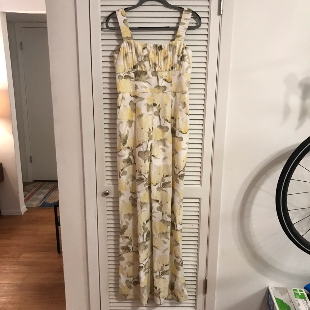 Acler Exeter Jumpsuit In Hydrangea Garden, Size 6 View 5